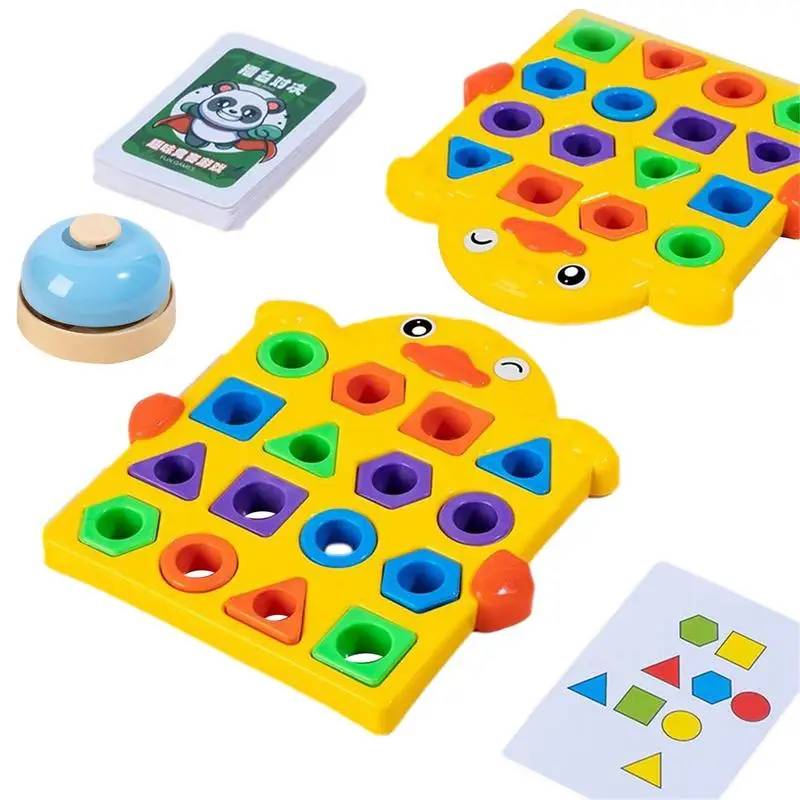 

Shape Matching Game Puzzle Sensory Toy Board Game Multi-Purpose Early Educational Geometry Set Toy Gifts For Christmas Party