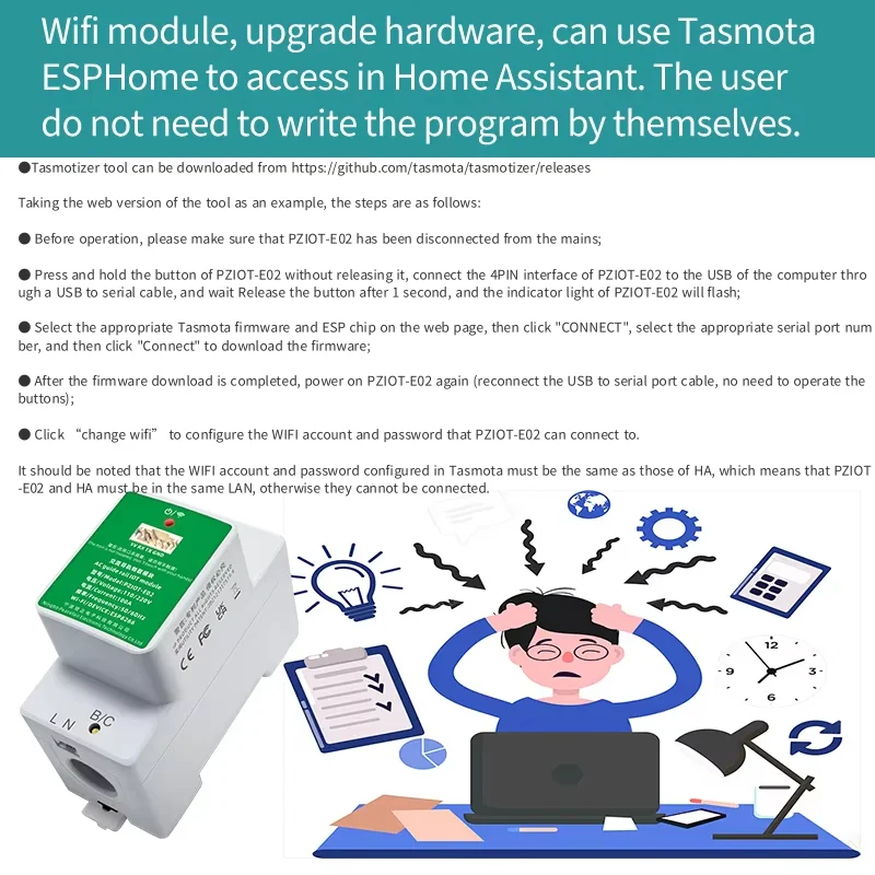 Tasmota Wi-Fi счетчик электроэнергии переменного тока
