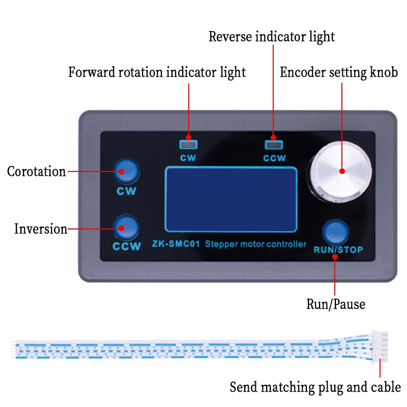 _ SMC01 42 57 контроллер шагового двигателя с положительным и обратным углом панель