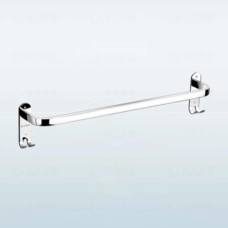 bathroom towel rack stainless steel toilet holder wall mounted shower room hanger bath single double rod with hook accessories free global shipping