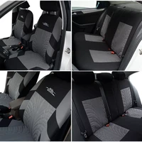 car seat cover polyester fabric universal set red car styling fit most car interior accessories sedans seat covers for car care