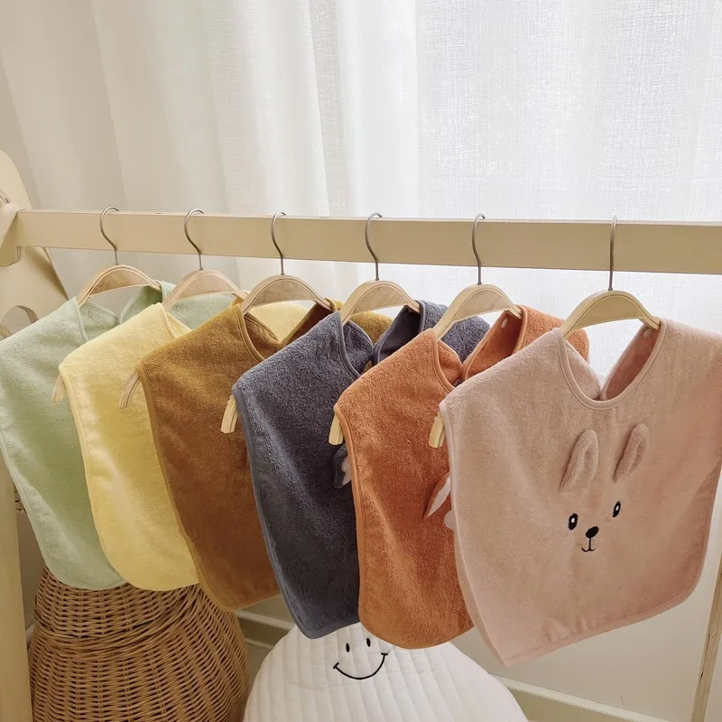 

1626A Ins Baby Bibs Cartoon Cute Baby Cotton Towel Saliva Towel Baby Wash Towel Children Dirty Bibs