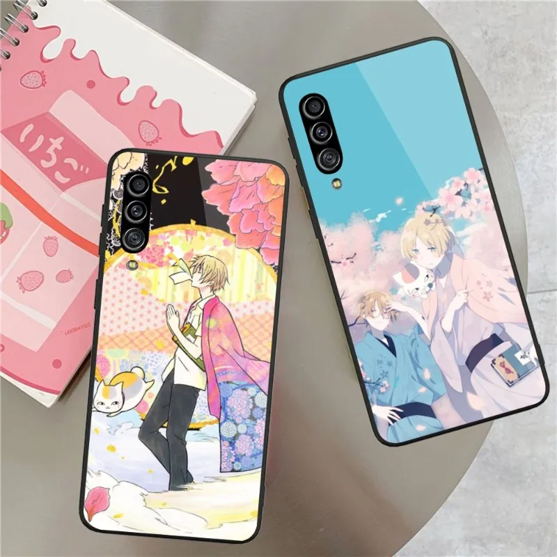 

Yuujinchou, раньше, для Samung A32 A51 A52 NOTE 10 20 S10 S20 S21 S22 Pro, Ультрачерный стеклянный чехол для телефона из поликарбоната