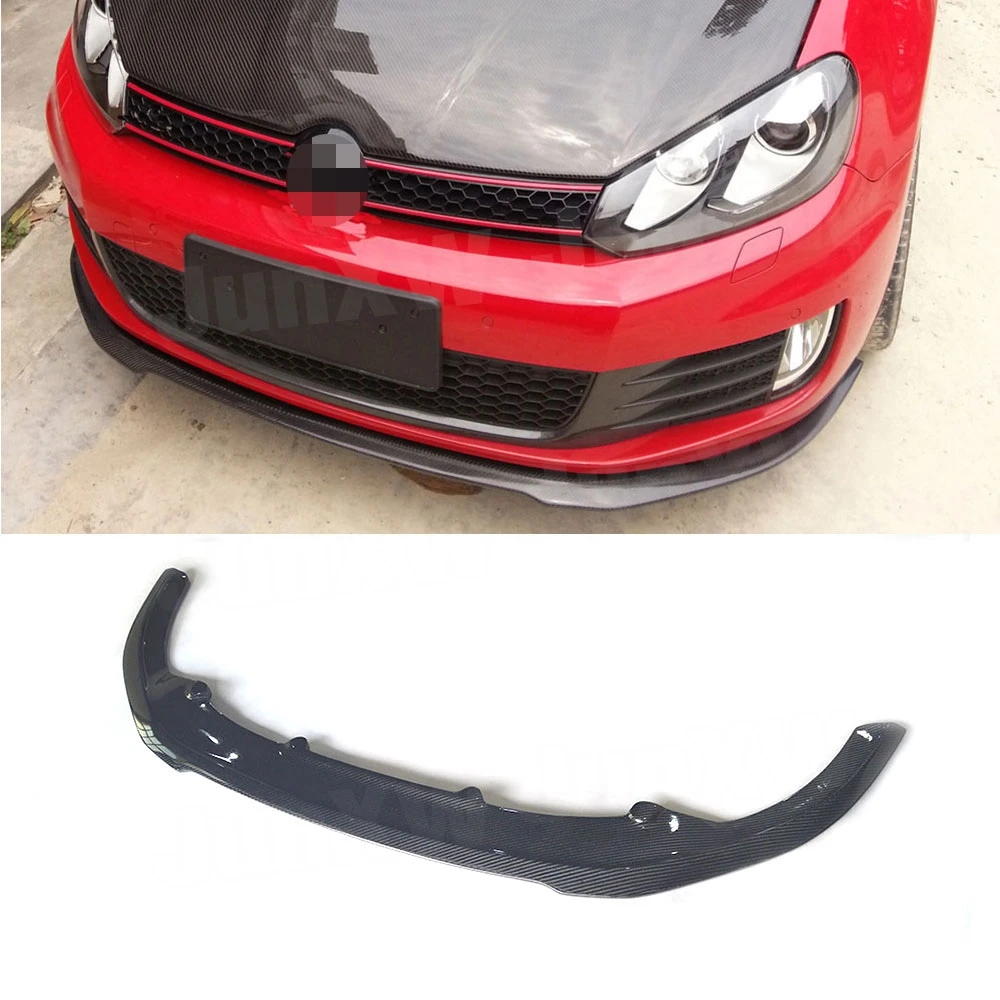 Передний спойлер из углеродного волокна/ФАП для Volkswagen VW Golf 6 VI MK6 GTI 2010-2013 RZ