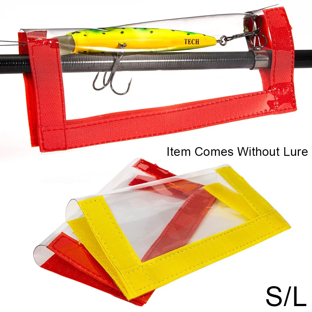 

Fishing Lure Cover Lure Wrap Lures Protective Covers Clear PVC Hook Wraps For Crankbaits Spoons Spinner Baits New