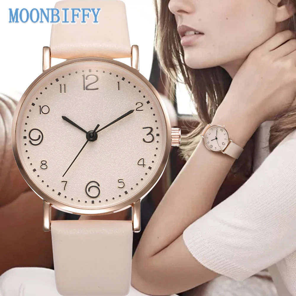 

Classic Fashion Watchs for Women Luxury Leather Band Quartz Wrist Watch Golden Ladies Watch Women Dress Reloj Mujer Girl Montre