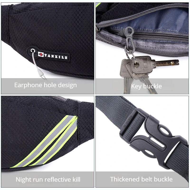 Running Bag Women Fanny Pack Multifunction Fanny Pack Cell Phone Belt Bag Shoulder Cross Bag Wallet For Men Chest Pack Waist Hip