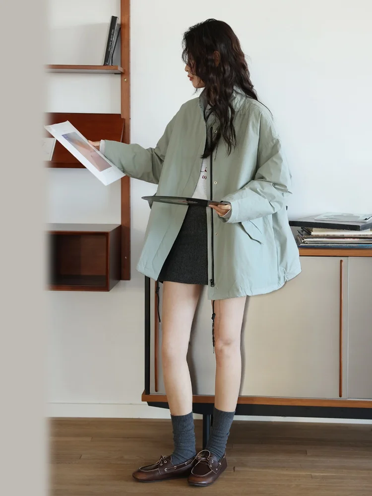 33 Открытый легкий польский плащ из 90% белого гусиного пуха Пуховик