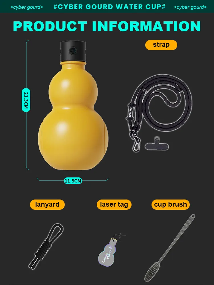 Новая 900 мл китайская бутылка для воды в стиле ретро виде тыквы большая емкость