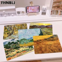 fhnblj non slip pc van gogh oil painting anti slip durable silicone computermats top selling wholesale gaming pad mouse