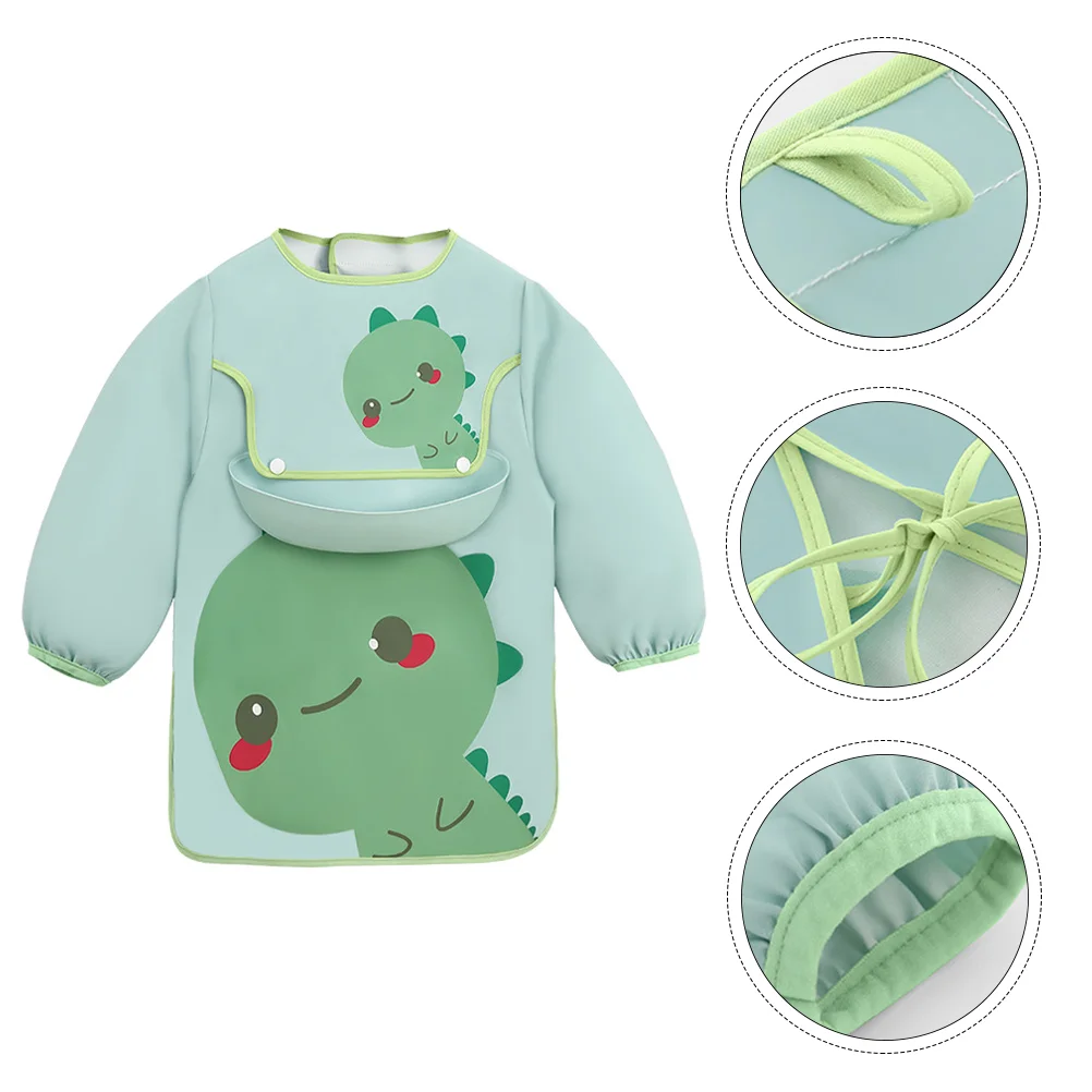 

Bib Water-proof Baby Apron Durable Infant Smock Kids Eating Clothing Meal Bibs Painting Cartoon Aprons Things for babies