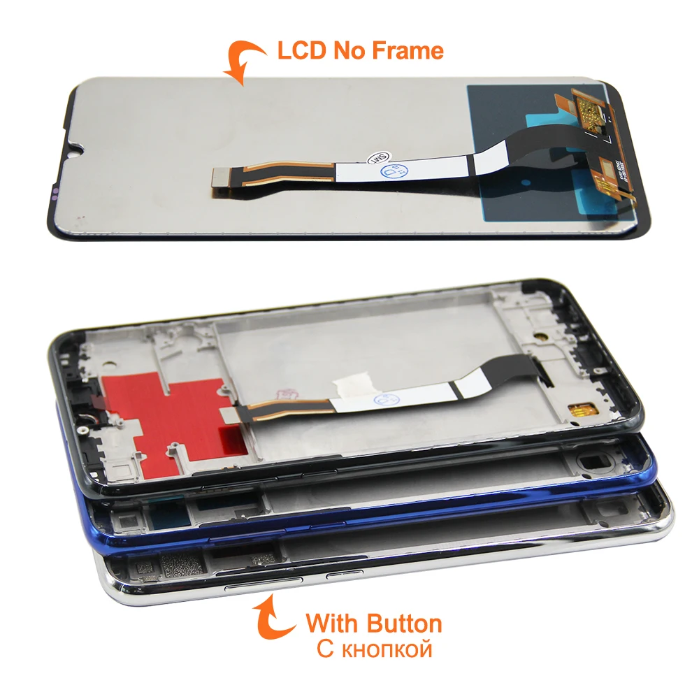 ЖК-дисплей с рамкой для Xiaomi Redmi Note 8T/M1908C3XG сенсорный экран 6 3 ''с дигитайзером в