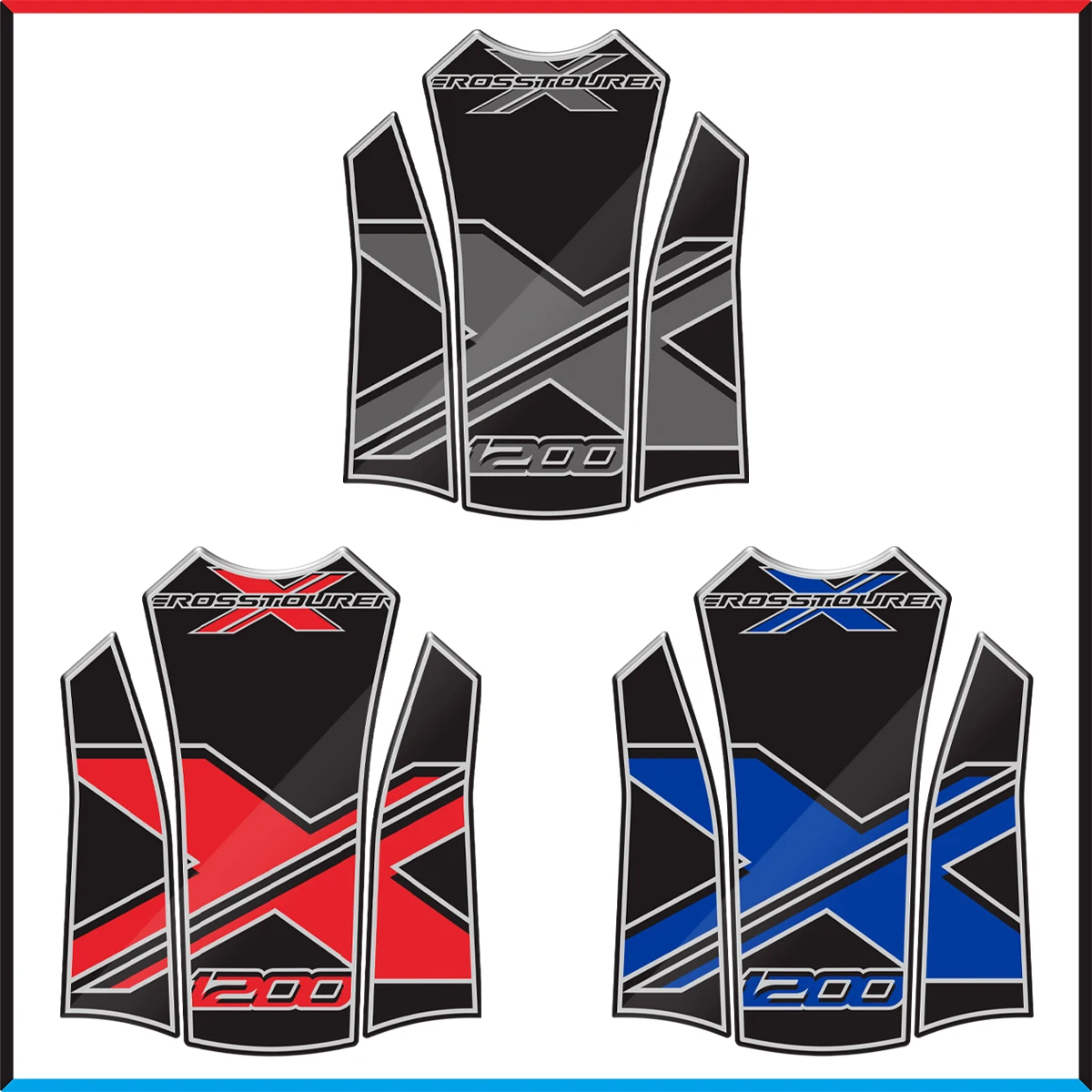 Защитная наклейка на бак мотоцикла наклейки для HONDA VFR1200X Crosstourer 2012-2014 2013 из рыбьей