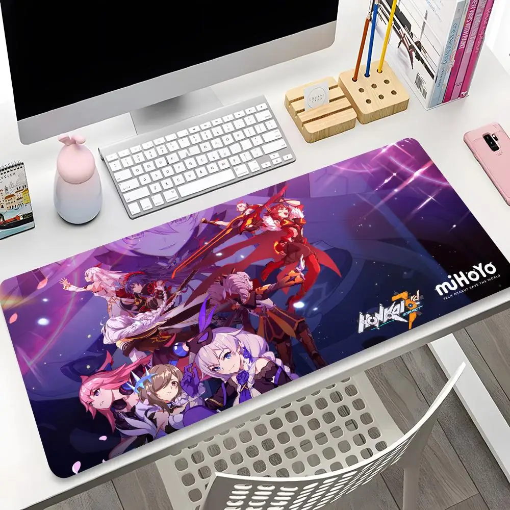 Коврик для мыши H-Honkai Impact 3 Офисный Компьютерный коврик в виде комиксов с HD-печатью