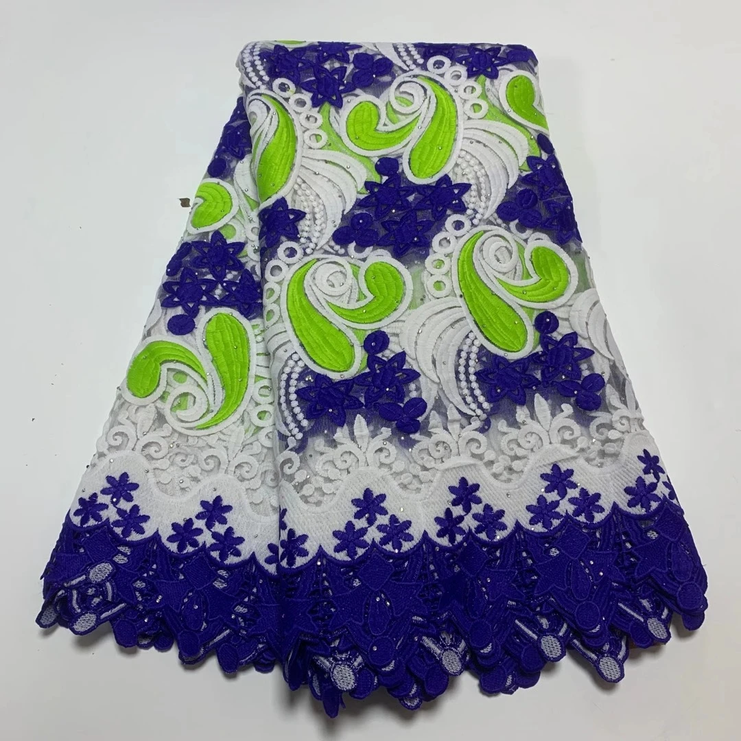 

2022Latest Classic Fabric Mix Colors Elegant African French Tulle Lace with Stones lace For Wedding Party Dress NN6-385_K