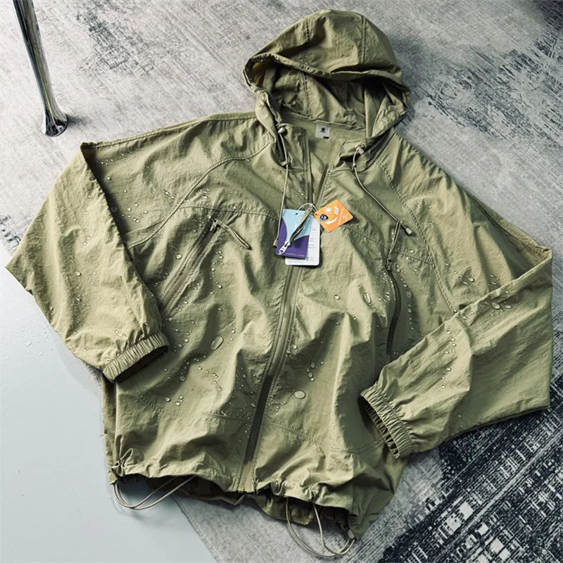 UPF50 + Японская уличная горная свободная ветрозащитная дышащая Солнцезащитная