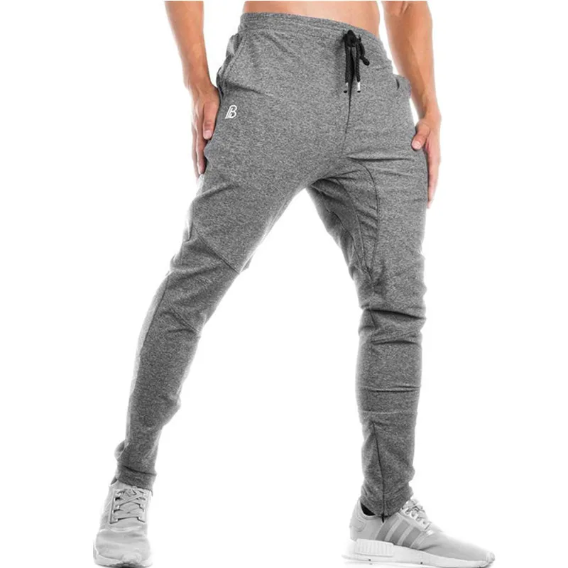 

Men's Summer Quick Dry Breathable Sports Pants, Embroidered Logo Comfortable Fitness Training Pants, Jogging Fitness Pants