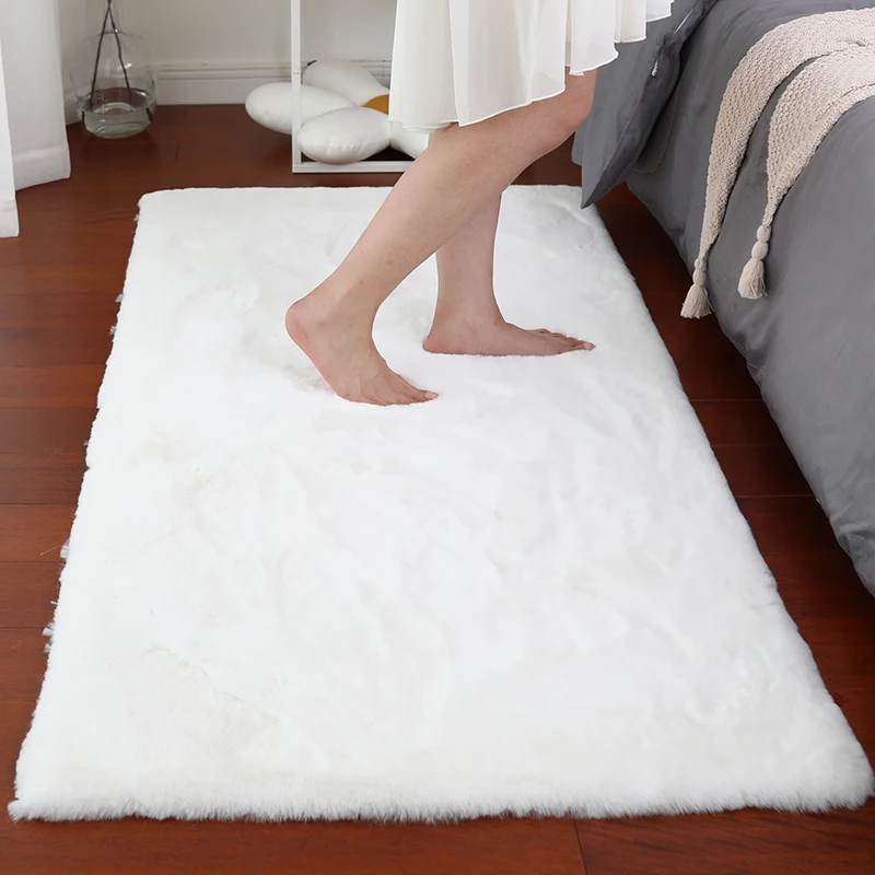 Меховой ковер для спальни гостиной Современный Мягкий Пушистый Плюшевый