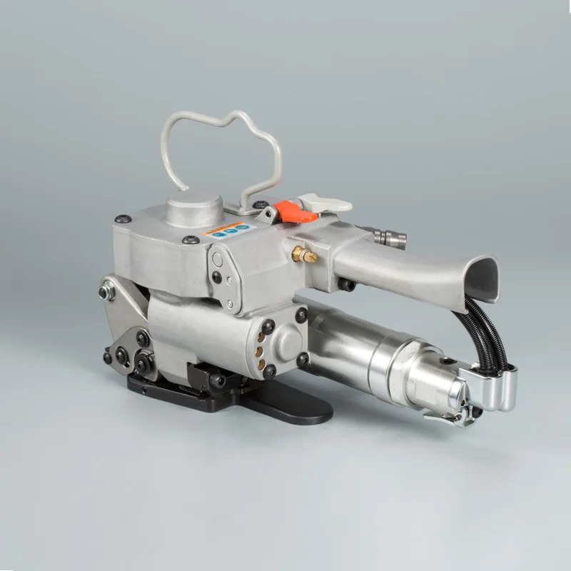 

Small Hand Semi Automatic Carton Box Case Pneumatic Tool Handheld Tensioner Pp Pet Strapping Machine