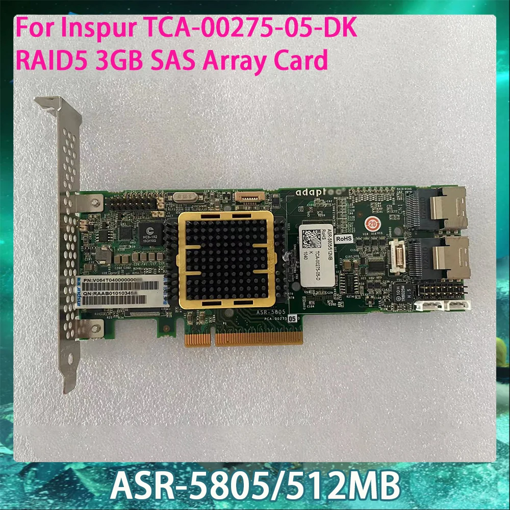 ASR-5805 512MB For Inspur TCA-00275-05-DK RAID5 3GB SAS Array Card Works Perfectly Fast Ship