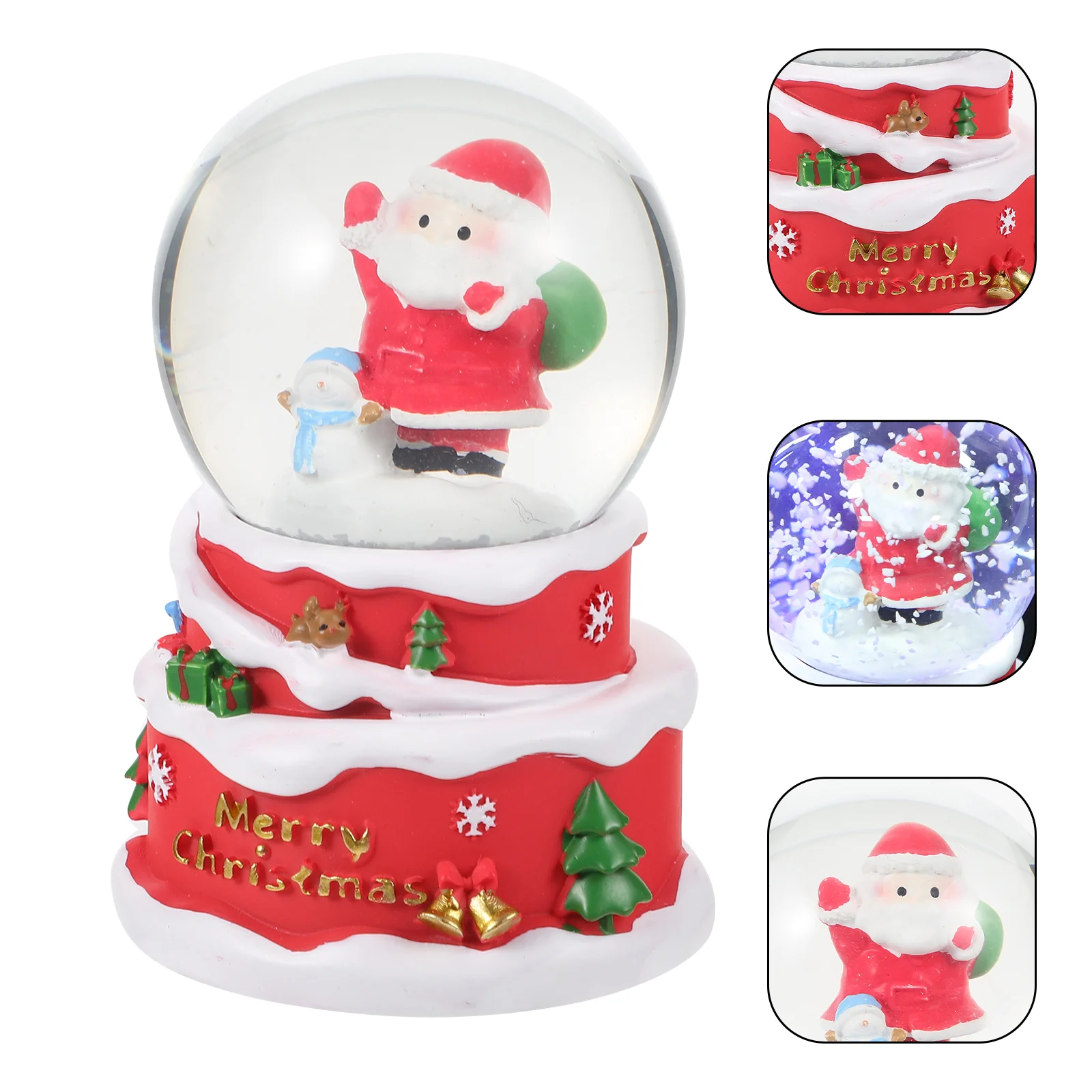 

Christmas Snow Globes Santa Claus Snowman Water Snow Globes Christmas Crystal Ball Table Centerpieces For Xmas Holiday New
