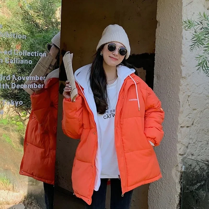 

2023 New Winter Jacket Coat Women Warm Parkas Snow Wear Thicken Warm Cotton Padded Jacket Female Loose Wadded Jackets