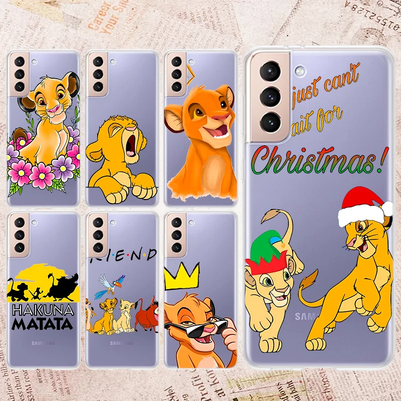 

The Lion King Disney For Samsung Galaxy S22 S21 S20 FE Ultra Pro Lite S10 5G S10E S9 S8 Plus Soft Transparent Phone Case