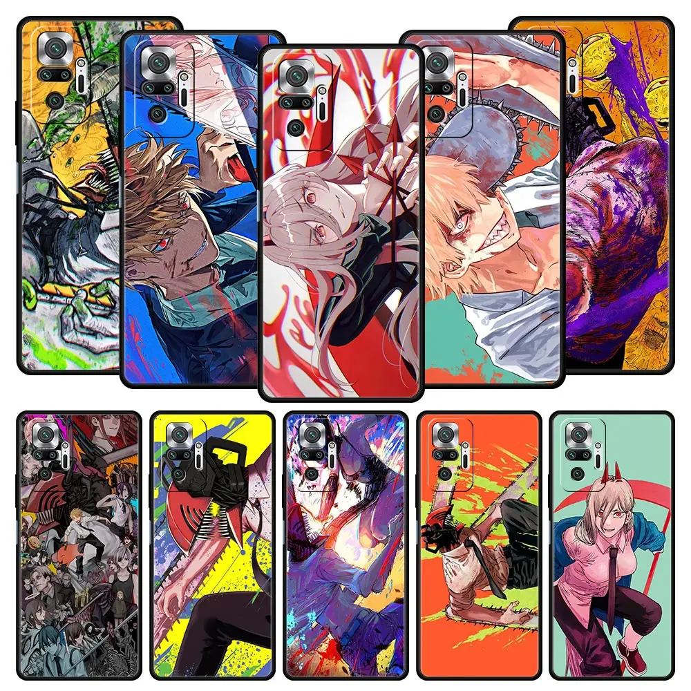 

Chainsaw Man Pochita Denji For Redmi 10C Case For Xiaomi Redmi Note 12 11 Pro Plus Phone Case 10S 9S 9 9T 8T 9C 9A 8 8A 7 Cover