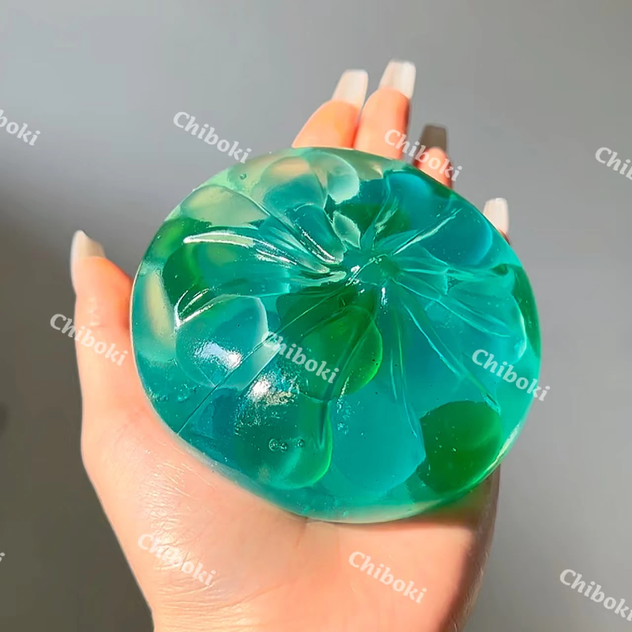 Фото Мягкая игрушка-антистресс Chiboki Original Mint Honeydew Bun, гигантская булочка с эффектом нефритовой глазури, ручной работы, для снятия стресса №1
