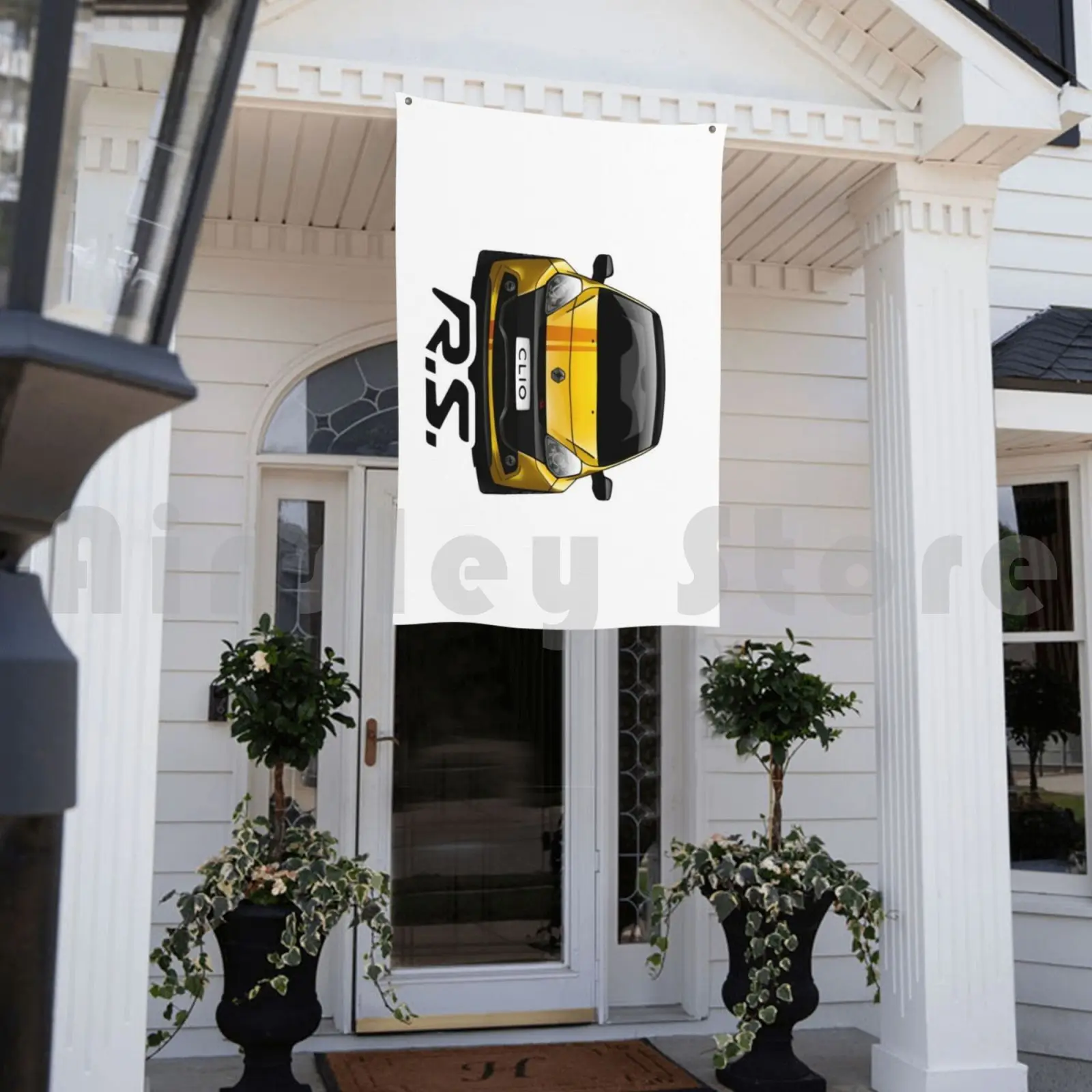 Clio Rs 3 дизайн 2020 Открытый Декор флаг автомобиль Clio3 спортивный 2021