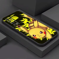pok%c3%a9mon pikachu phone case for huawei p30 p40 lite p20 pro p smart 2021 2020 2019 z liquid silicon carcasa coque back soft