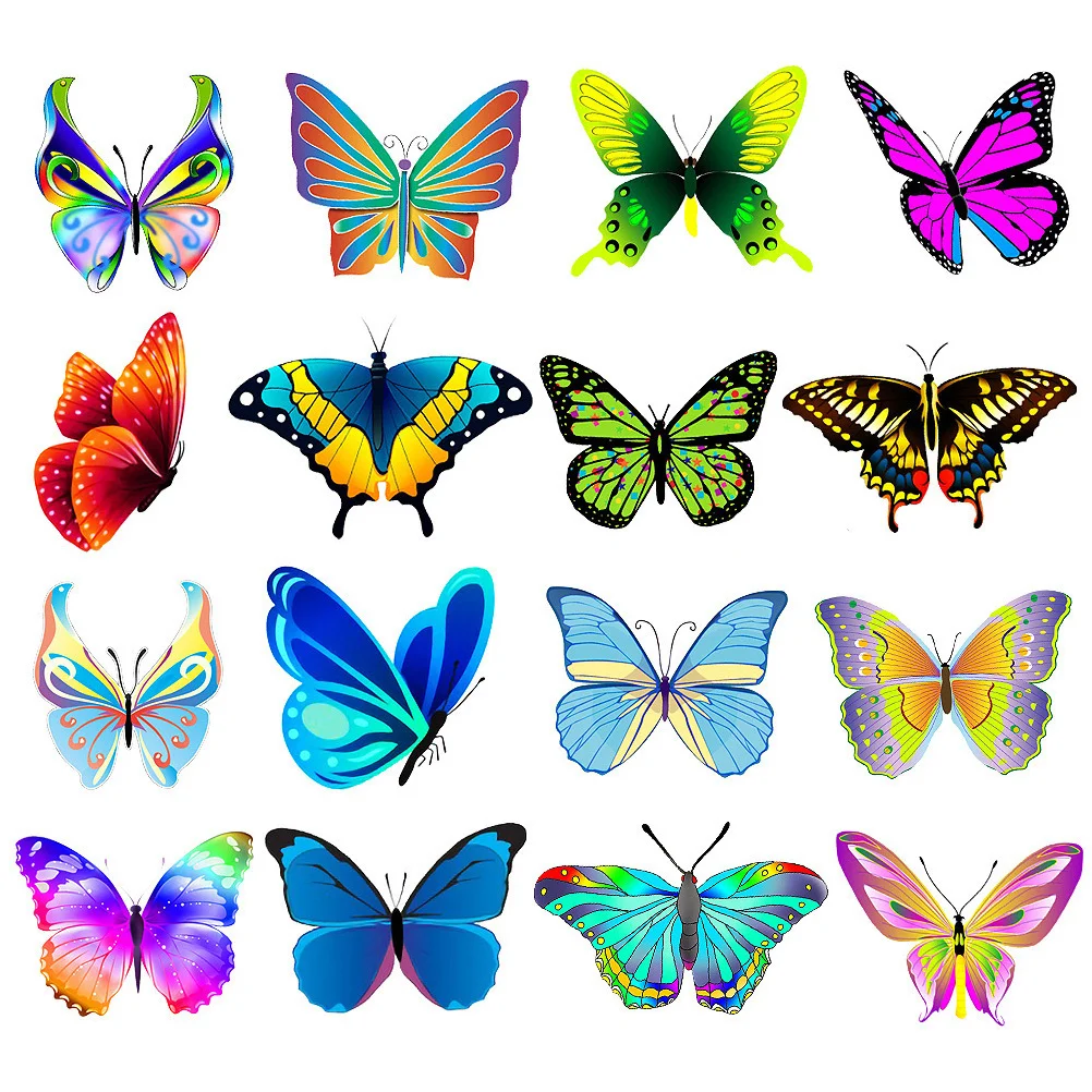 

Butterflies Stickers Sticker Decalcraft Decorative Wall Decoration Bottle Animal Wallsoutdoor Decor Vinyl Laptop Graffiti