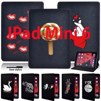 tablet case for ipad mini 6 case 2021 ipad mini 6th generation 8 3 inch leather folding stand protective case