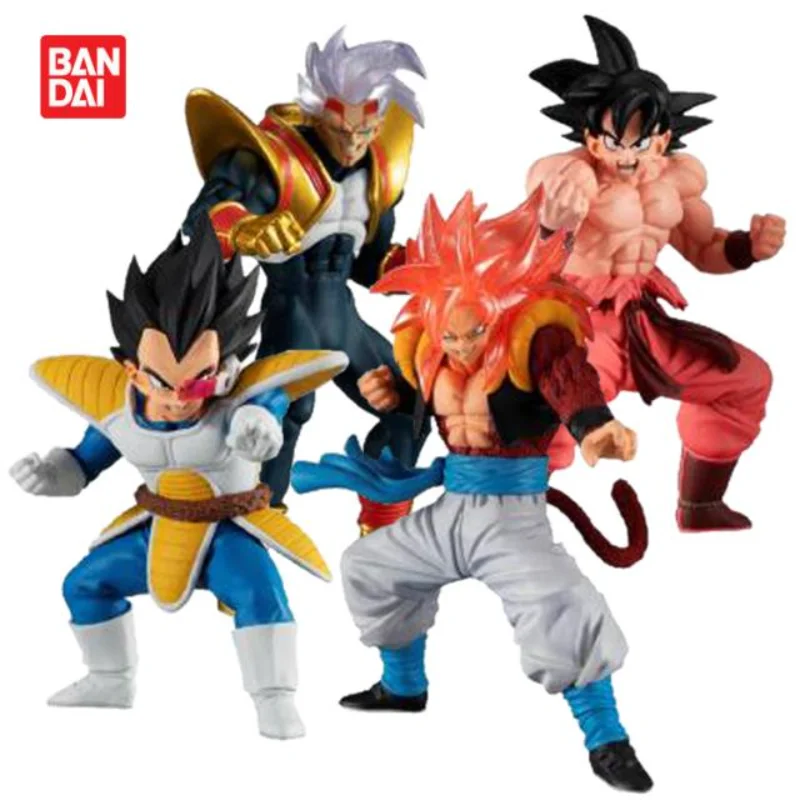 

Bandai Genuine Gashapon Dragon Ball Super HG 04 Series Kaiouken Son Goku GT Vegeta IV Baby Gogeta Action Figure Anime Doll Toys