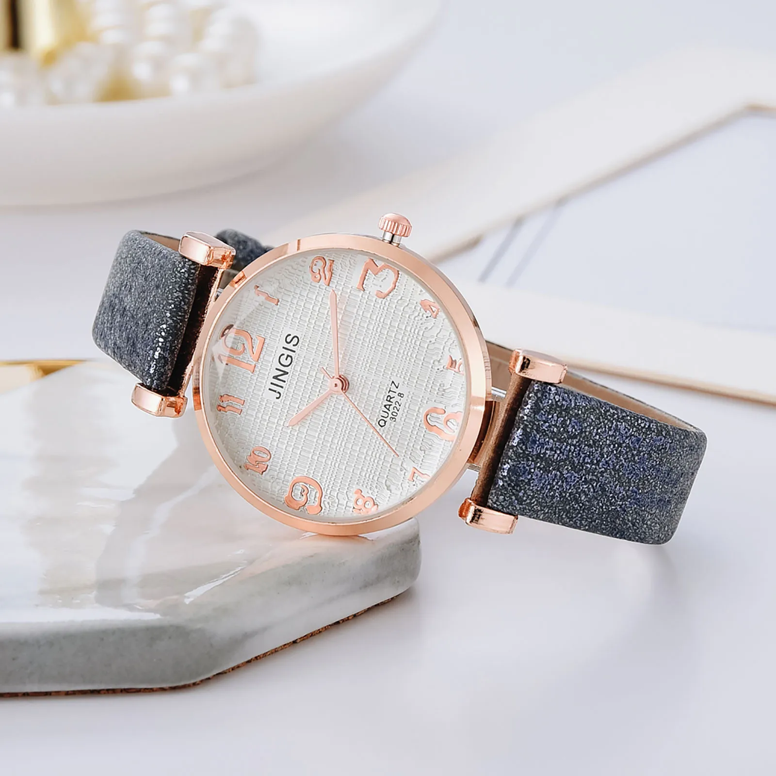 

Trend Watch Fashion Watch Retro Style Leather JINGIS Ladies Ladies Women's Watch Analog Watch Women