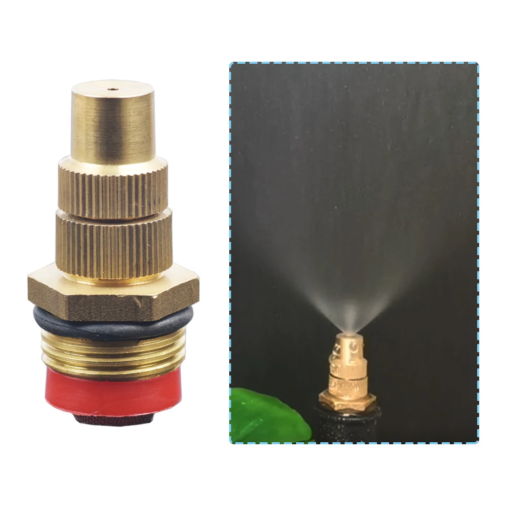 1/4 1/2”Thread Brass Misting Sprinkler Adjustable Agricult