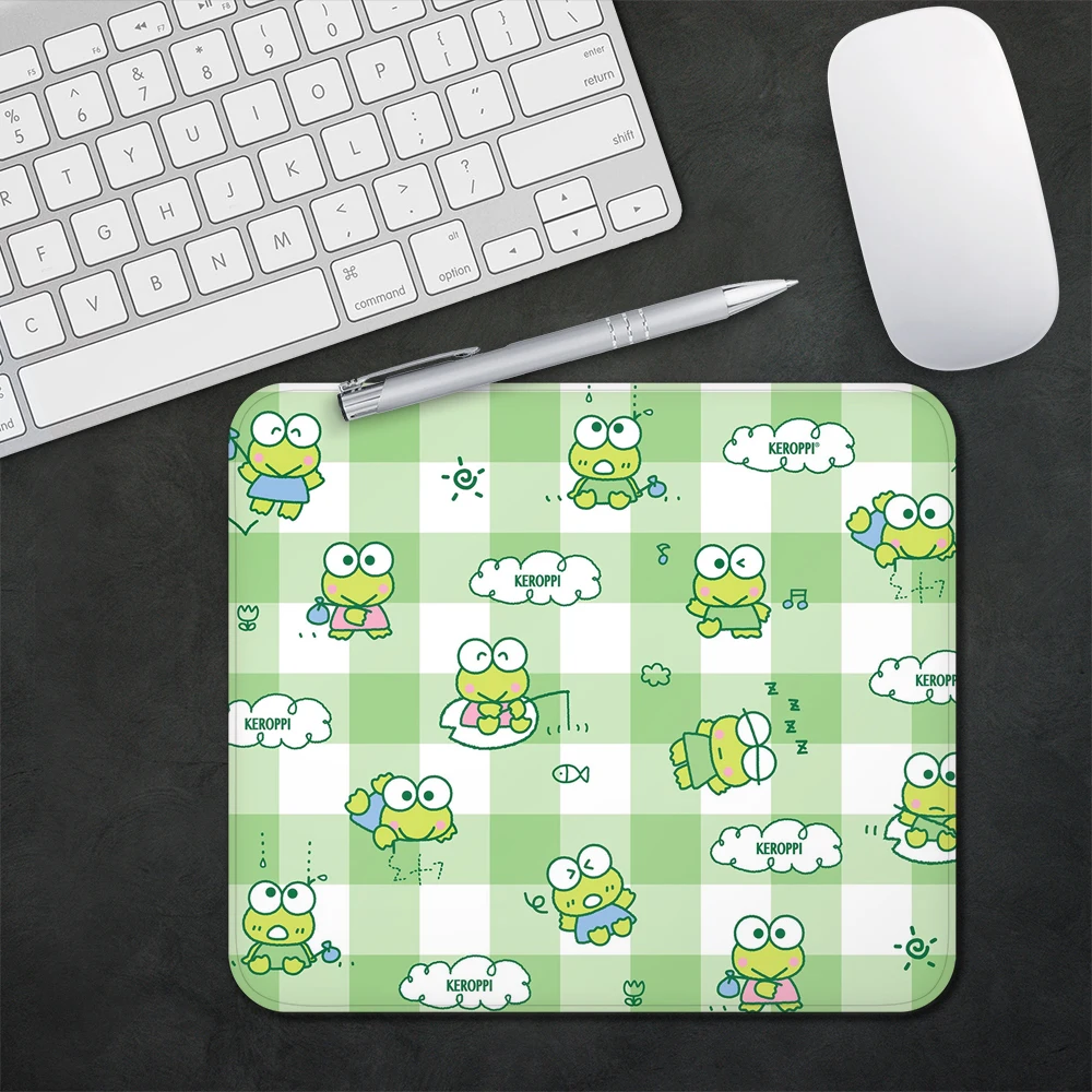 

Kero Kero Keroppi Design Pattern Game mousepad Small Pads Rubber Mouse Mat MousePad Desk Gaming Mousepad Cup Mat