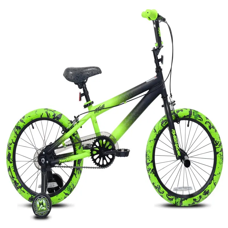 

18" MG18 BMX Boy's Bike, Black and Green Bicycle for kids US warehouse Free Shipping