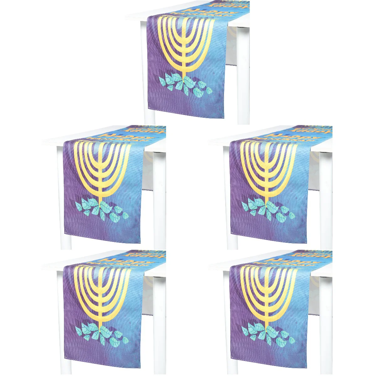

5x Creative Hanukkah Dining Kitchen Dining Table Decor Decorative Table Runner for Kitchen Festival Hanukkah