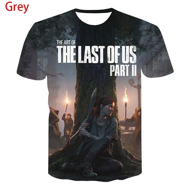 

Hot Games The Last Of Us Men T Shirt Fashion 3D Printed T-Shirts Women Streetwear Oversized Comfort O-Neck Short Sleve Tees Tops
