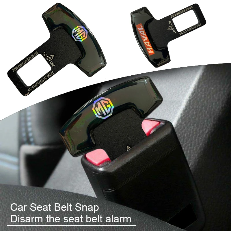 

1/2/4Pcs Car Logo Safety Belt Extender Seat Alarm Canceler For Land Rover Accessories Range rover sport defender freelander 2