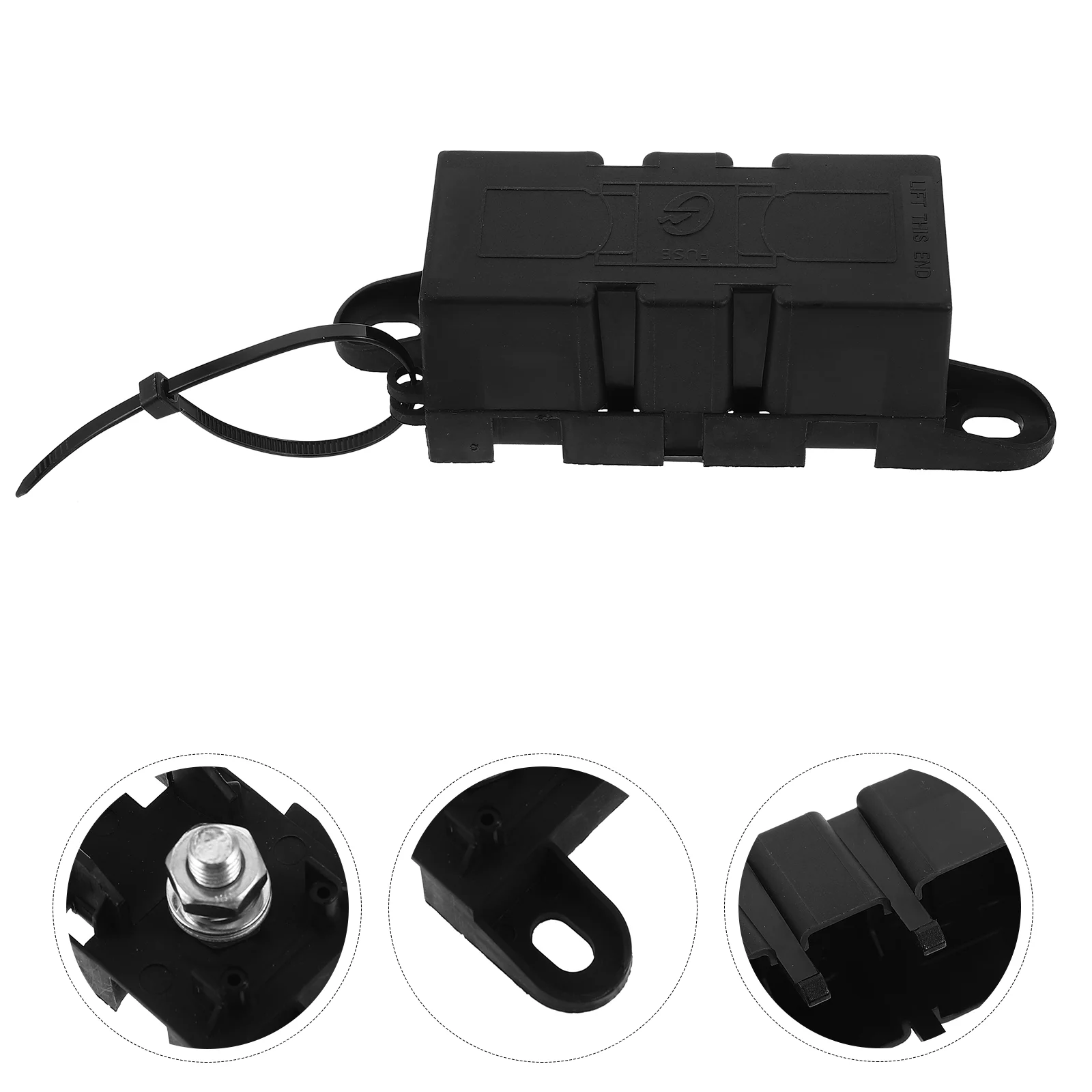 

Fuse Box Holder Splashproof Fuse Holder Block Car Truck Large Size Fuse Holder M8 Threaded for Electronic Car
