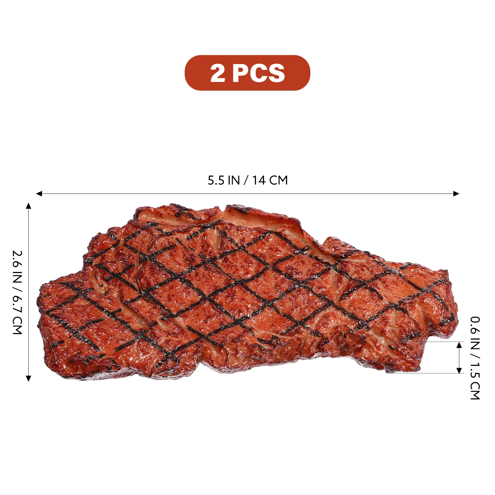 

Steak Fake Artificial Meat Cooked Beef Roast Simulation Model Realistic Props Lifelike Toy Display Prop Decors Ornaments