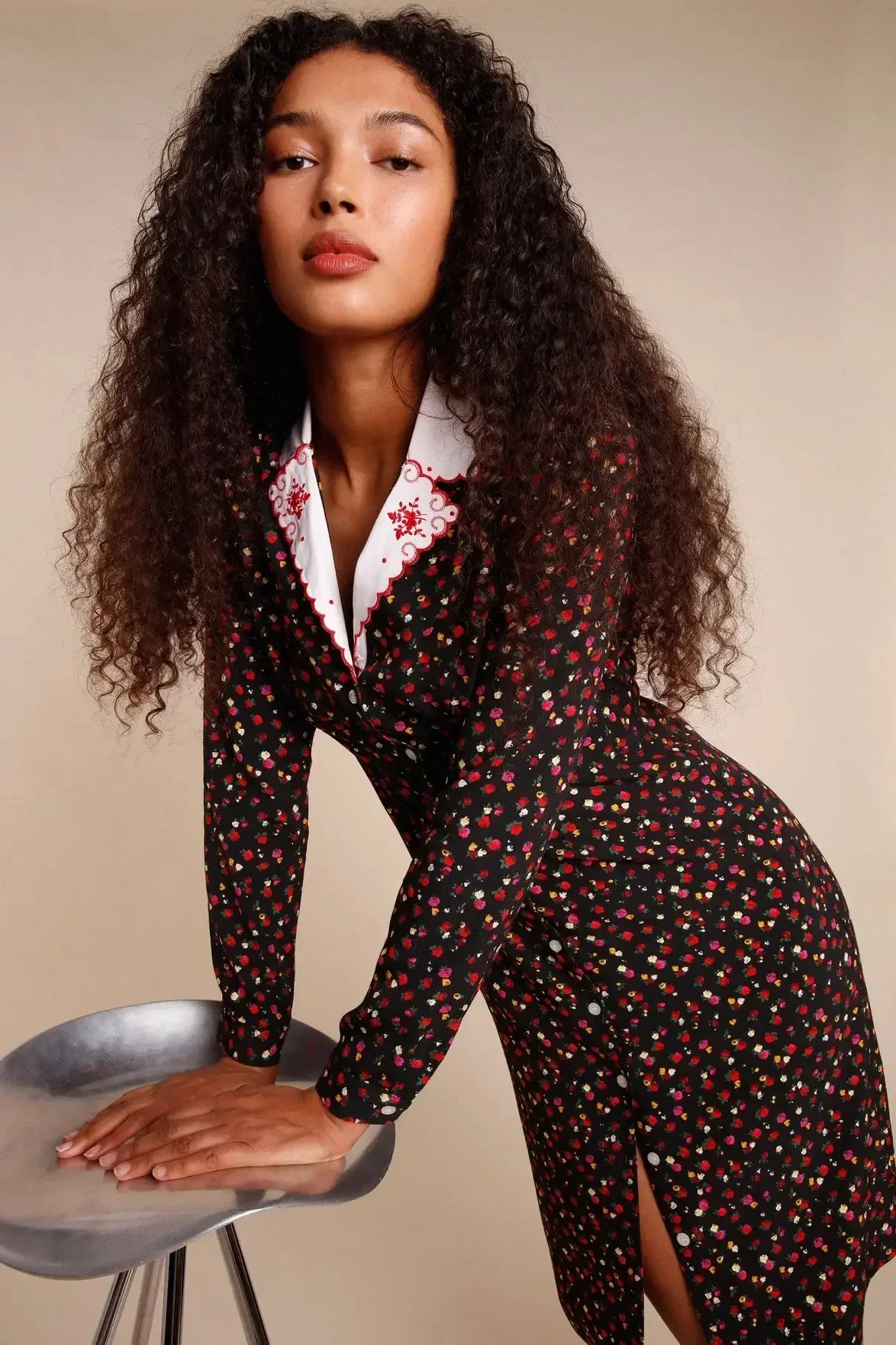 Женское повседневное мини-платье с цветочным принтом винтажные осенние платья