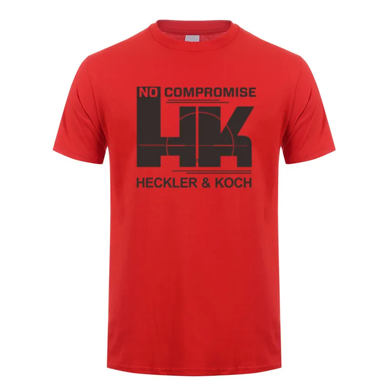 Футболка Heckler &amp Koch HK No компромисс мужская летняя хлопковая Повседневная