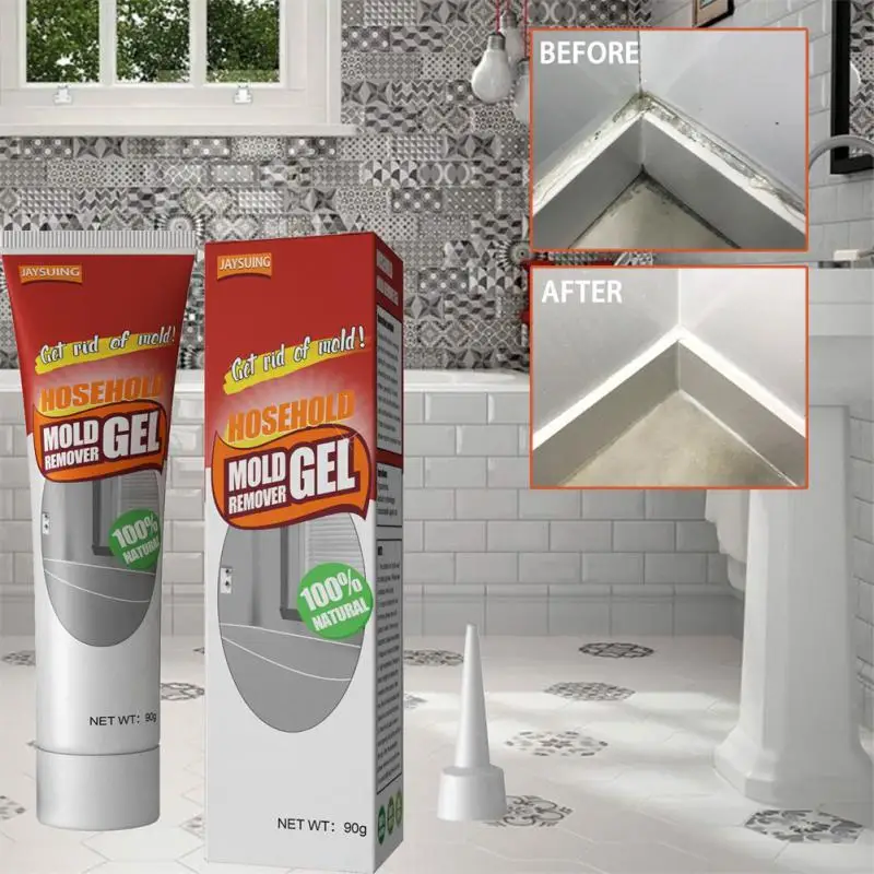

Household Mold Mold Stain Cleaner Ceramic Tile Pool Detergent Tile Stain Agent 90g/20g Multifunction Mildew Cleaning Agent