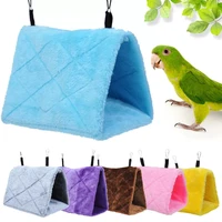2022new fashion pet bird parrot cages warm hammock hut tent bed hanging cave for sleeping bed