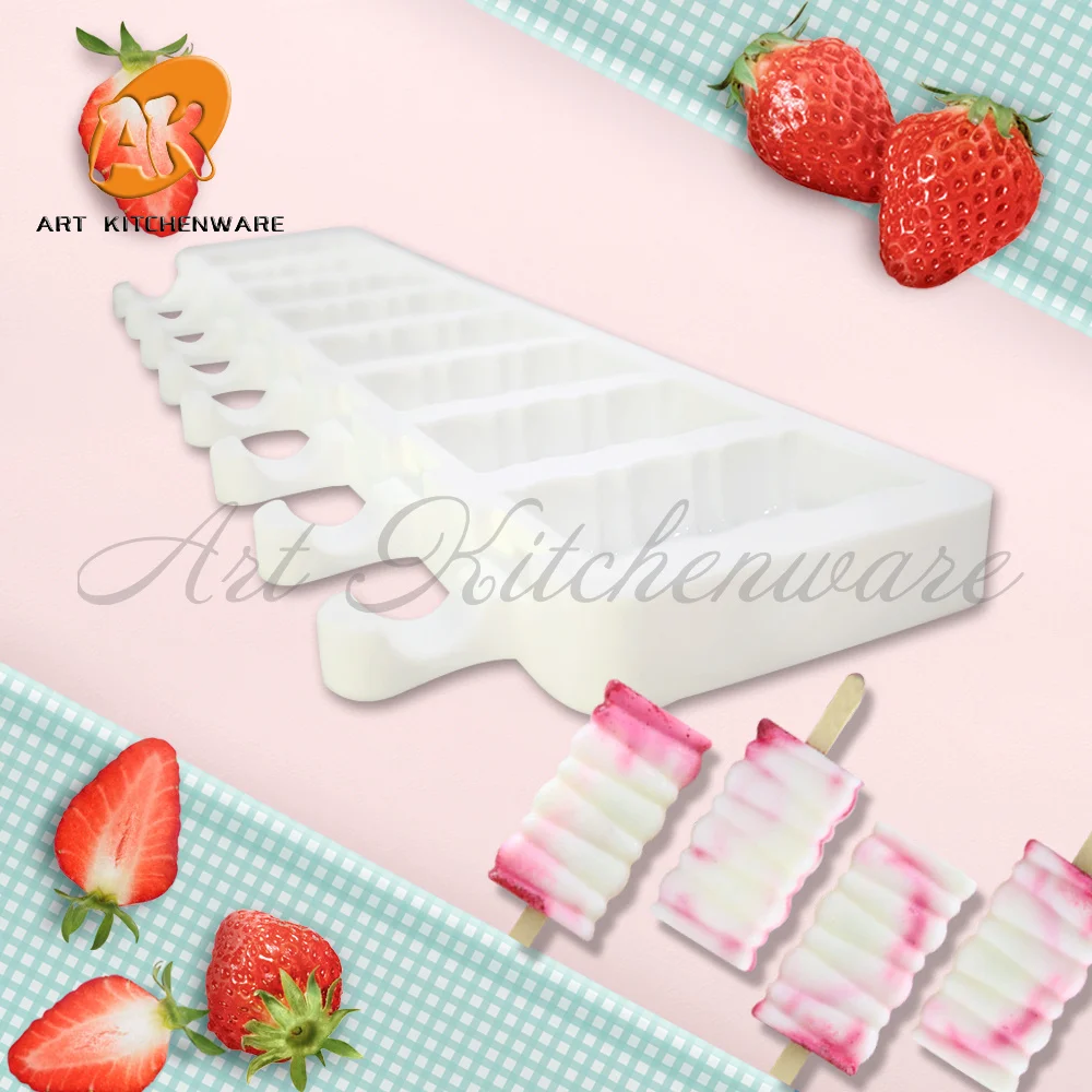 8 отверстий обычная форма для шоколада силиконовое мороженое |