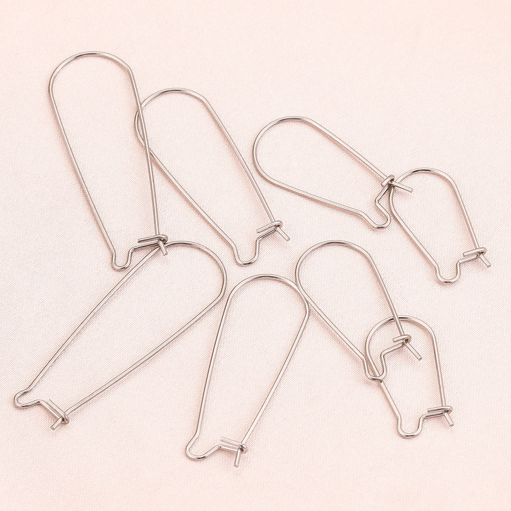 

100pcs/lot Silver Stainless Steel DIY French Ear Wire Earrings Hooks for Jewelry Making Findings Supplies Wholesale