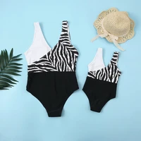 family matching swimsuits for girls mother colorblock bikini clothing set mother and daughter patchwork swimwear mom beachwear